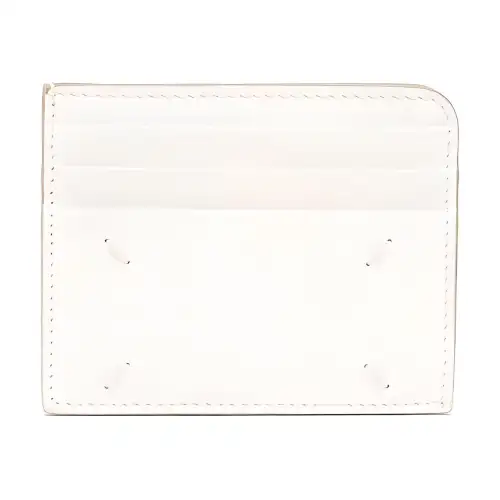 Maison Margiela Calfskin Card Holder Women's White