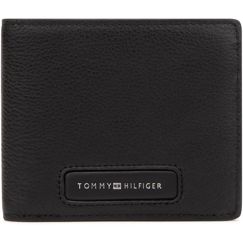Tommy Hilfiger Cow Leather Wallet Men's Black