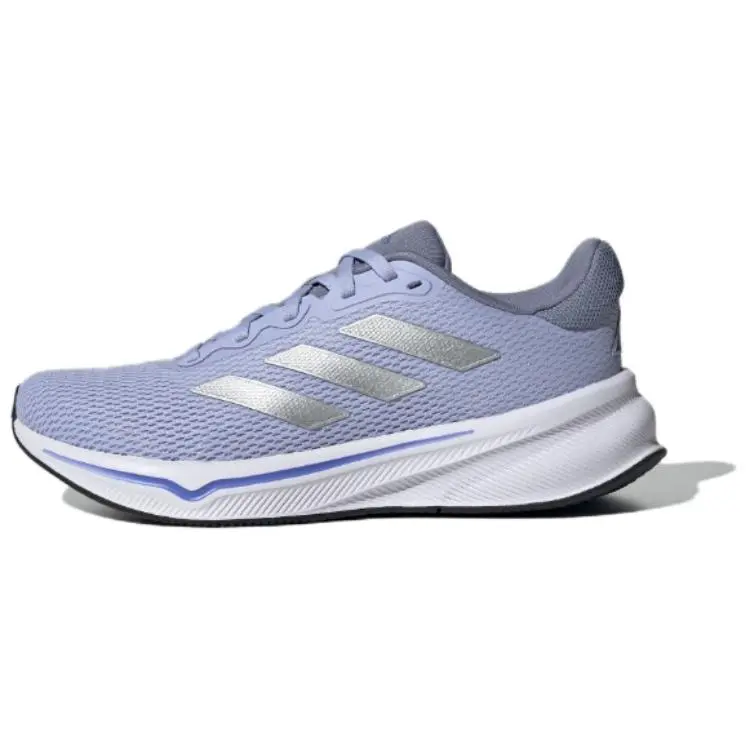 Adidas Slip Resistant Abrasion Resistant Low top Running Shoes Women's Purple Silver