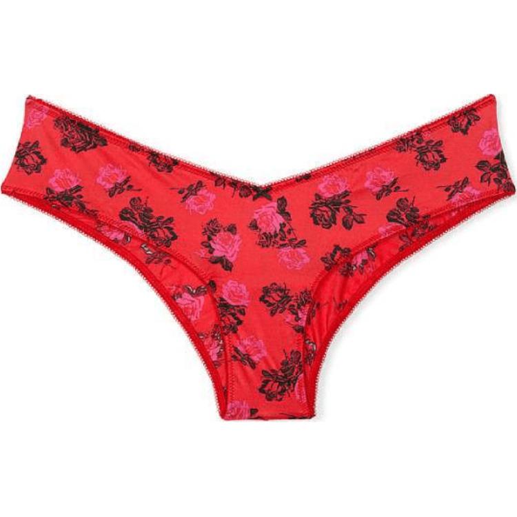 Victoria's Secret /Victoria's Secret SS25 Valentine's Day Series Comfortable Low Waist Half Hip Covering Panties Women's 1 Pack Red