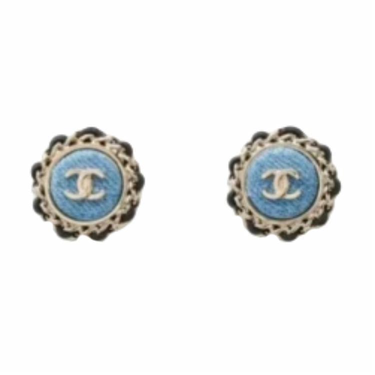 Серьги Chanel AB-25P-123 (голубые)