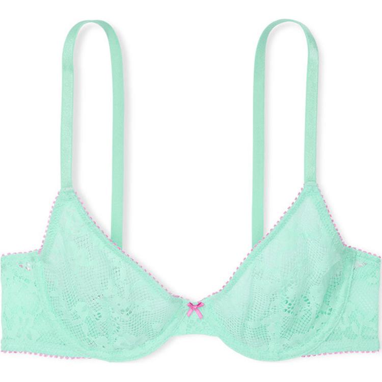 Женский бюстгальтер Victoria's Secret с бантиком (тонкий без подкладки)
