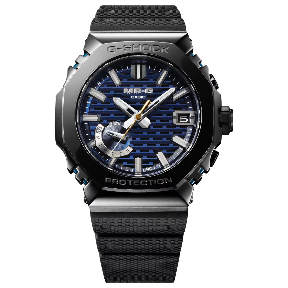 CASIO 200m Waterproof Solar Quartz Movement Resin Strap Watch Unisex Blue Dial