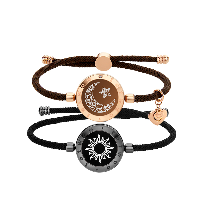 Induction interactive flashing small design brand genuine universal bracelet with zircon for men and women, vibration, simple and elegant design, light luxury style, for beloved