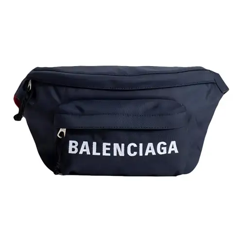 Balenciaga Nylon Fabric Fanny Pack Men's Blue
