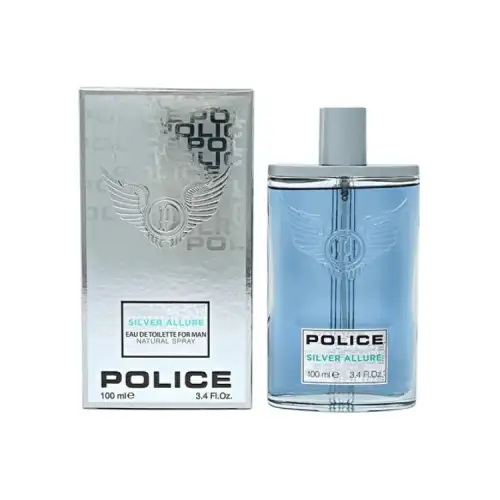 Police Modern Silver Charm