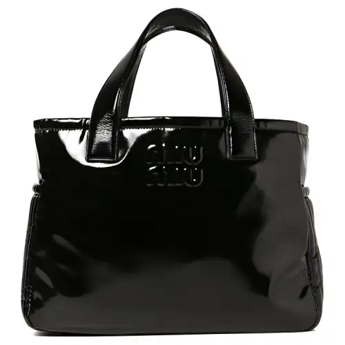 MIU MIU Sheepskin Handbag, Shoulder Bag, Crossbody Bag Women's Black