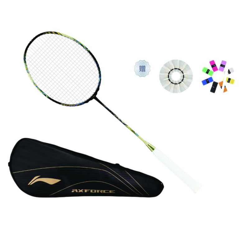 Li Ning Thunder 100 Full Carbon Badminton Rackets Offensive Type Heavy Head, Stiff Shaft Professional 675mm Unisex