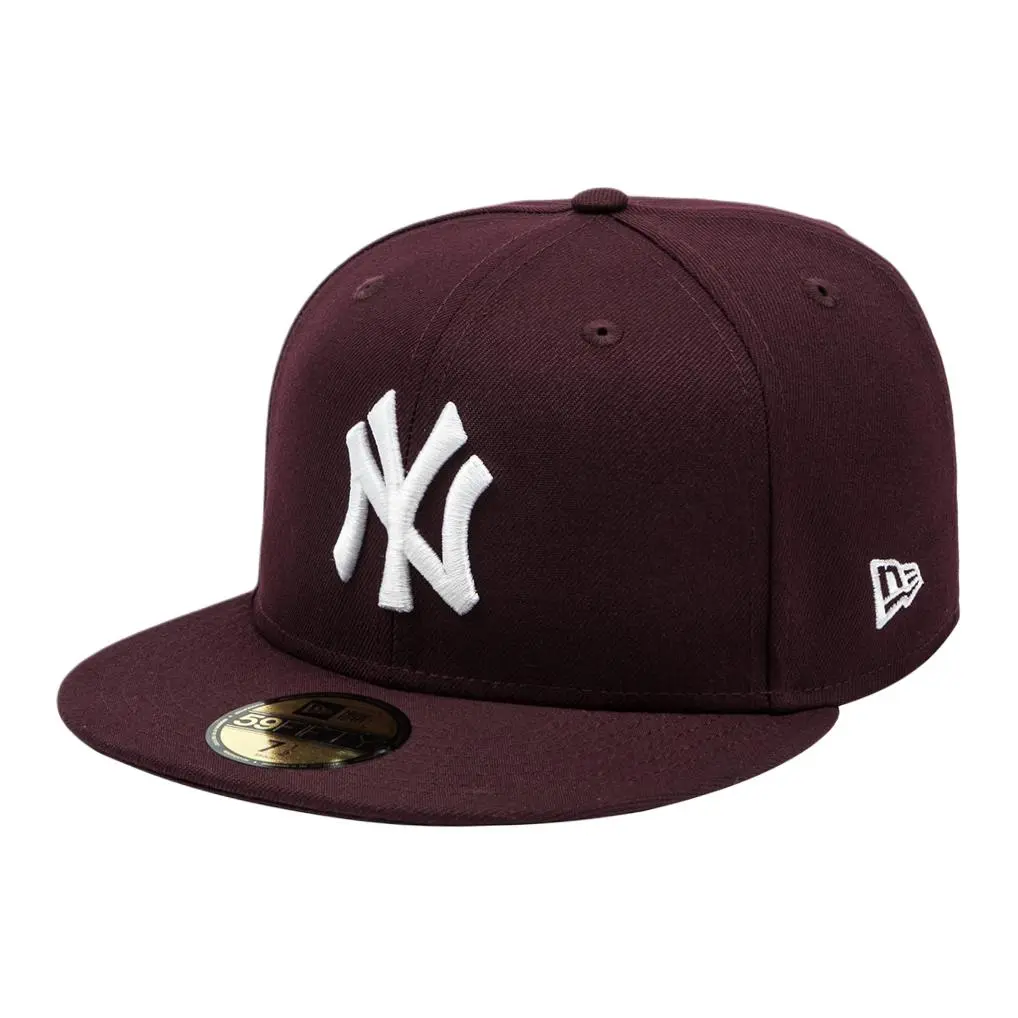 New Era Polyester Baseball Caps Unisex Burgundy