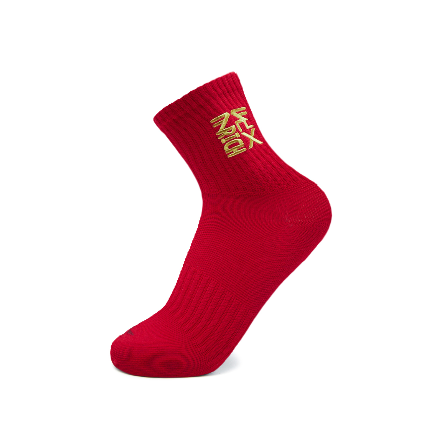 Li Ning Rijin Doujin Collection Crew Socks Unisex 1 Pack Vermilion
