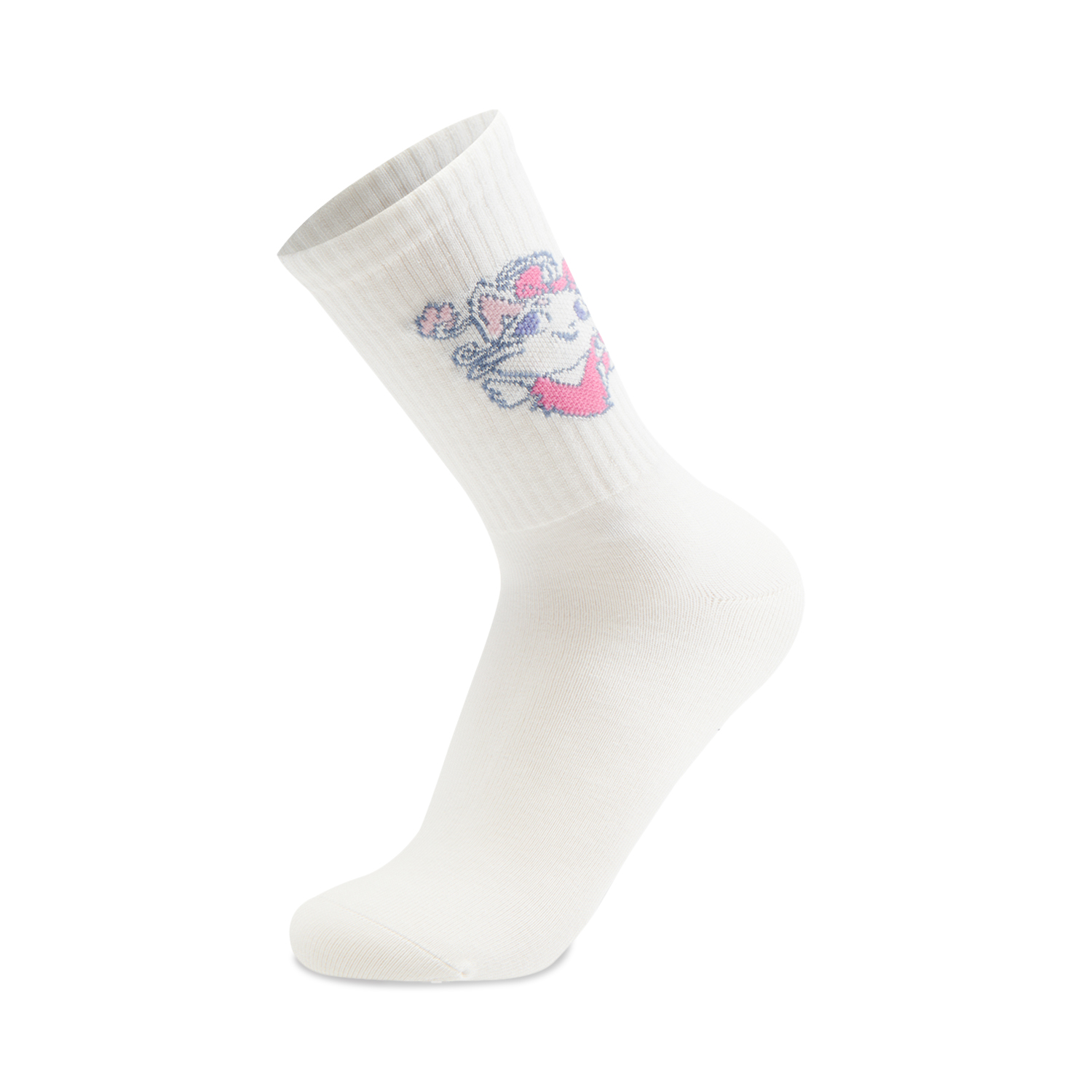 Li Ning Sports Life Collection Crew Socks Unisex 1 Pack White