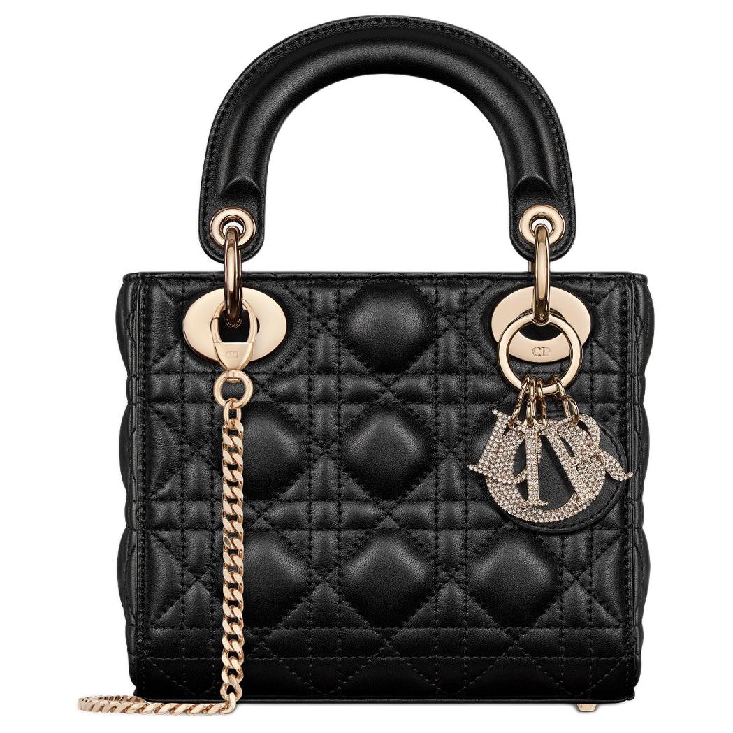 Женская сумка Dior Lady Dior (черная)