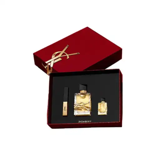 YSL, perfume, set, gift box, bar, lipstick, 2.2g, 50 ml, sample, 7.5 ml