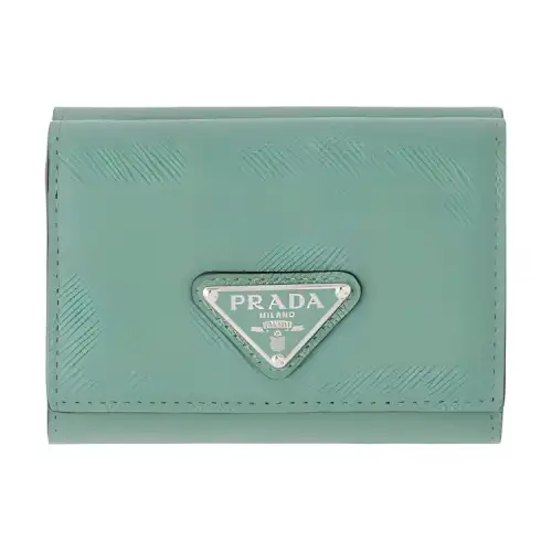 PRADA Saffiano Leather Wallet Men's Salvia Root Green