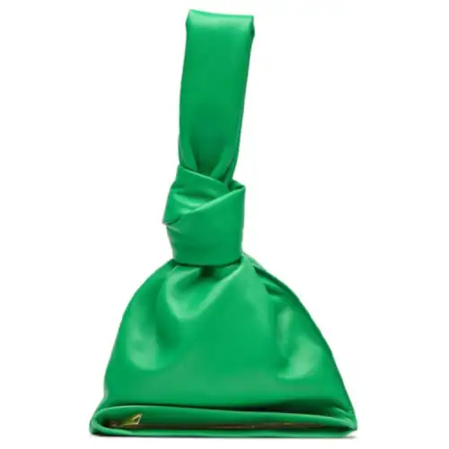Bottega Veneta Calfskin Handbag Clutch Women's Green