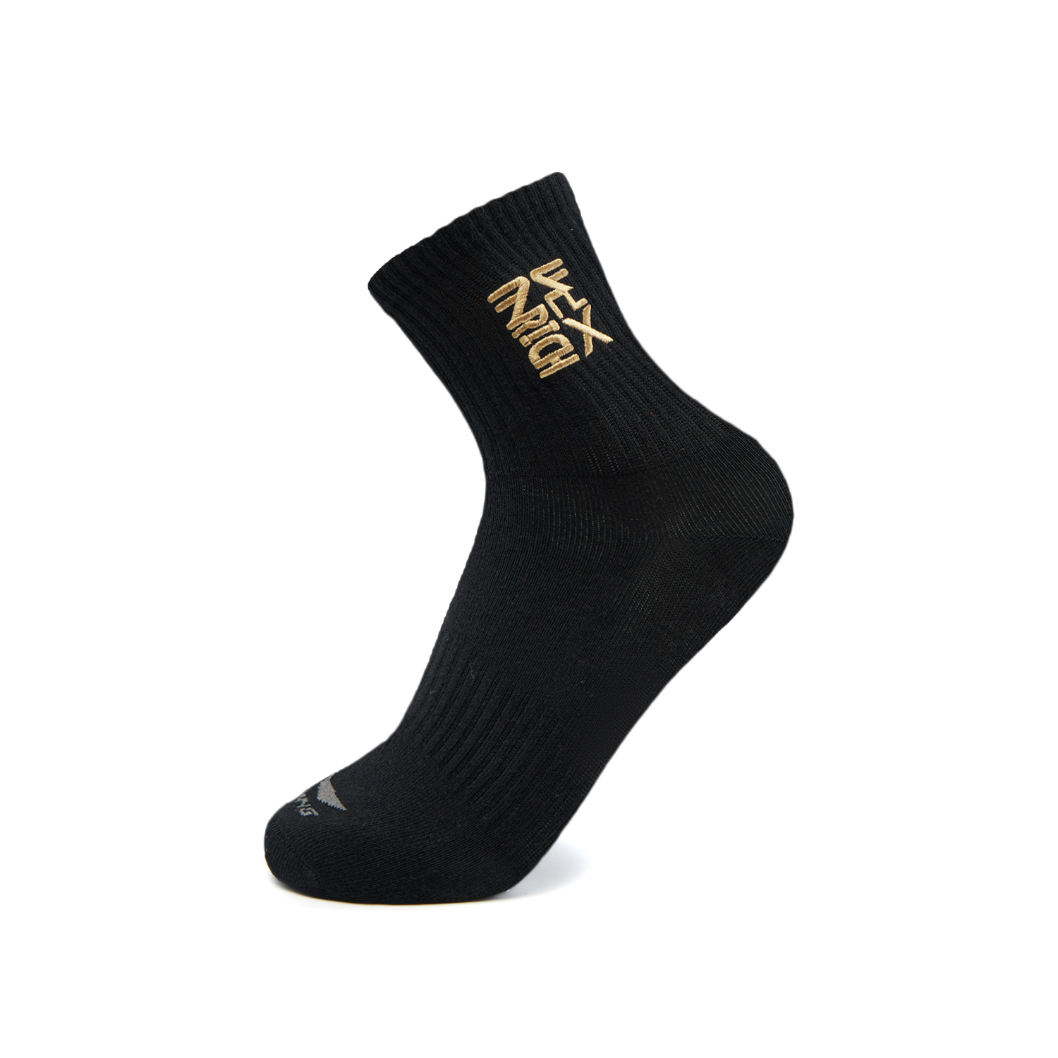 Li Ning Rijin Doujin Collection Crew Socks Unisex 1 Pack Black