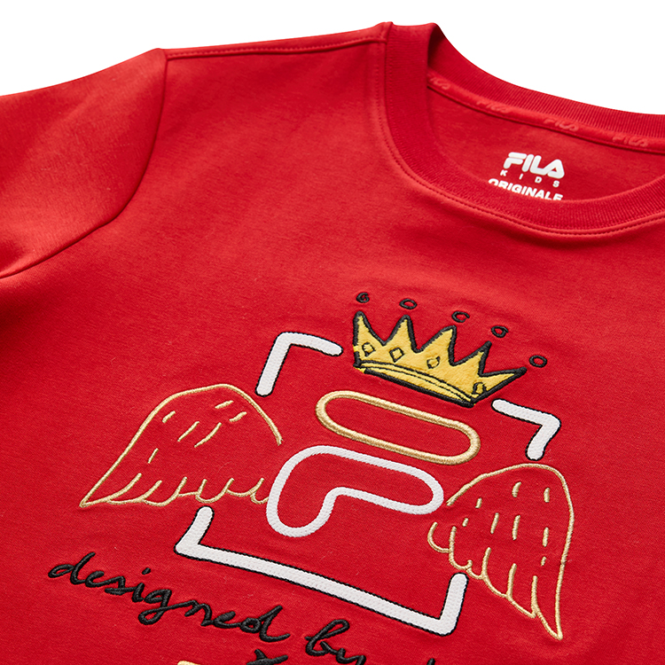 Худи Fila KIDS x JCDC ORIGINALE (красное) — фото 4