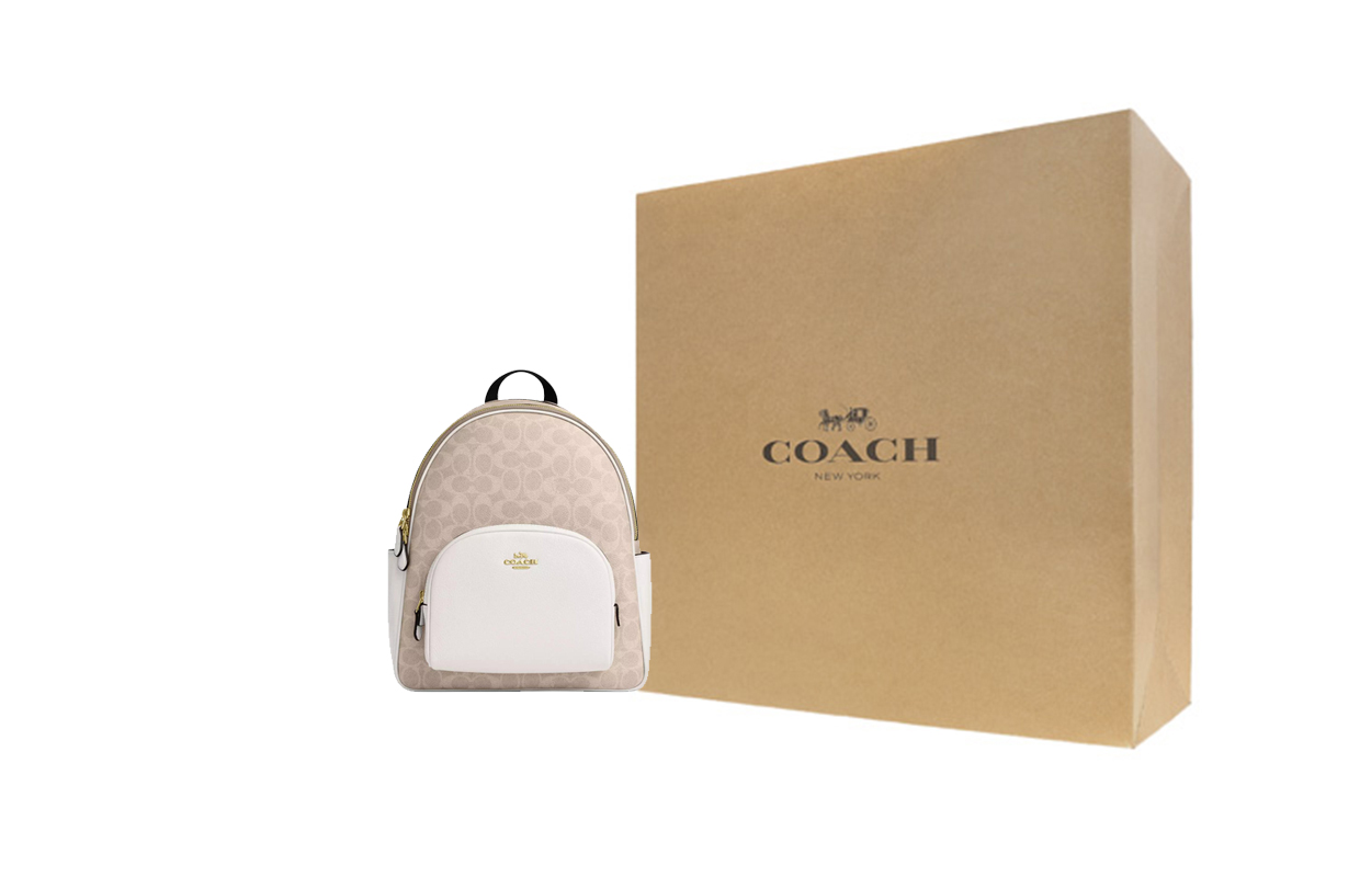 Женский рюкзак COACH Court 27 (золотисто-розовый)