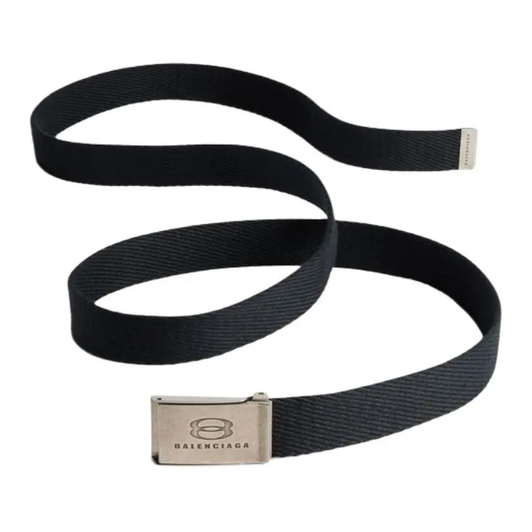 Balenciaga Leather Belts Men's Black /