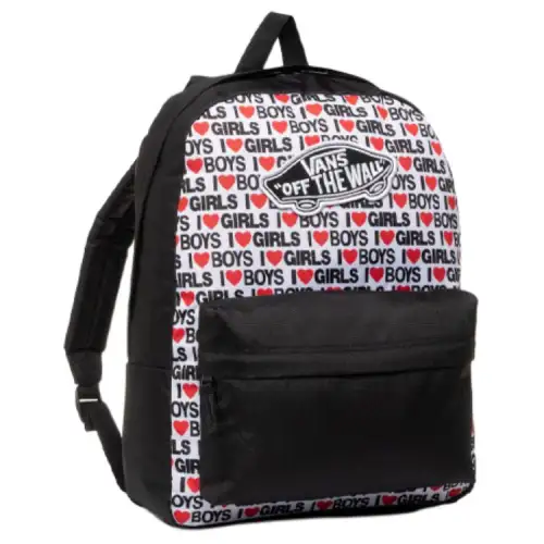 Vans Fabric Backpack Unisex Black White