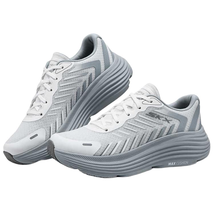 Skechers MEN’S GO Abrasion Resistant Low top Casual City Commuting Running Shoes Men’s White Gray