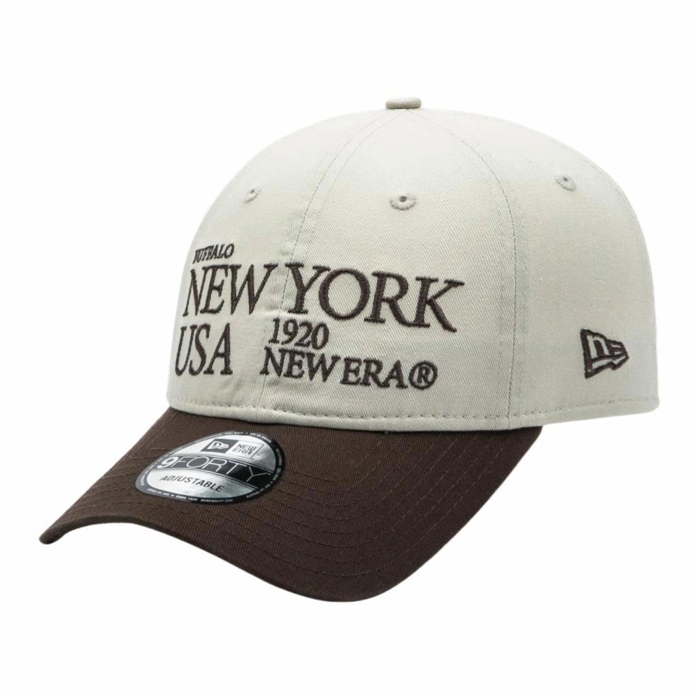 Кепка New Era из плотного хлопка (каменная)