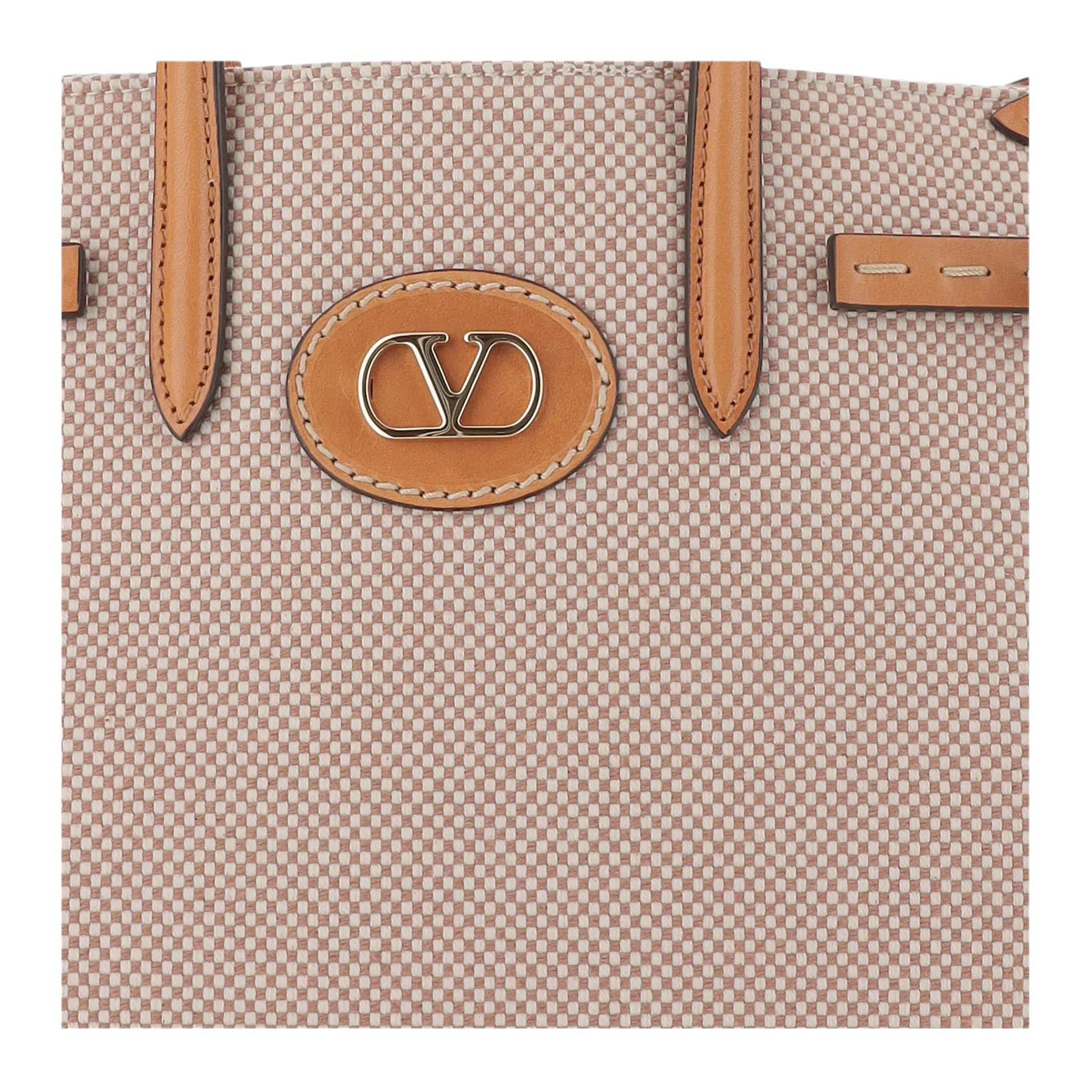 Женская сумка Valentino (бежевая) — фото 4