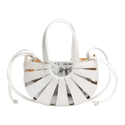 Bottega Veneta Leather Clutch Women's White