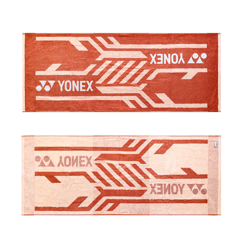 YONEX Bath Towels Orange/Dark Umber Cotton/Polyester Fitness, Playing, Toiletry, Swim Unisex 58cmx145cm
