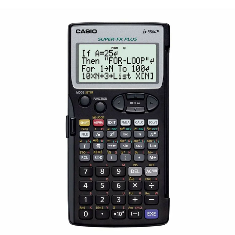 CASIO Casio Science Casio FX-5800P-S-EH черный Калькулятор