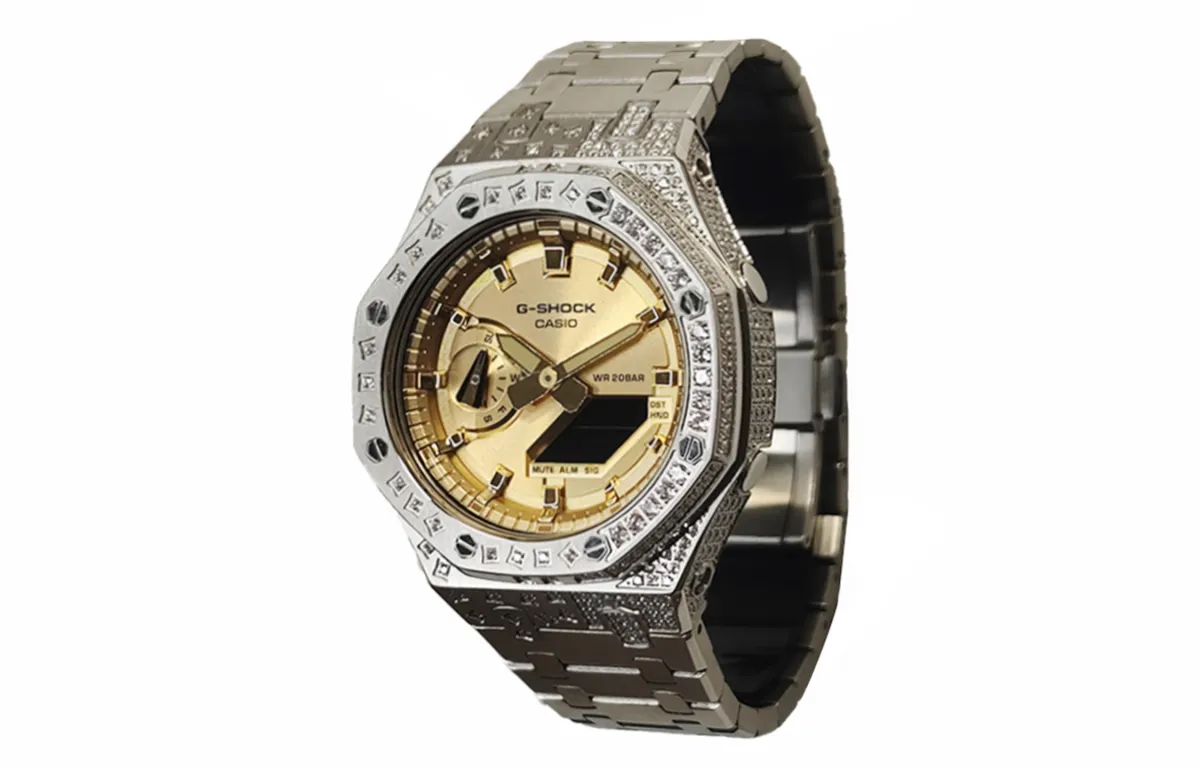 CASIO Custom Collection Quartz Movement Stainless Steel Strap Watch Men's Watches Gold Dial