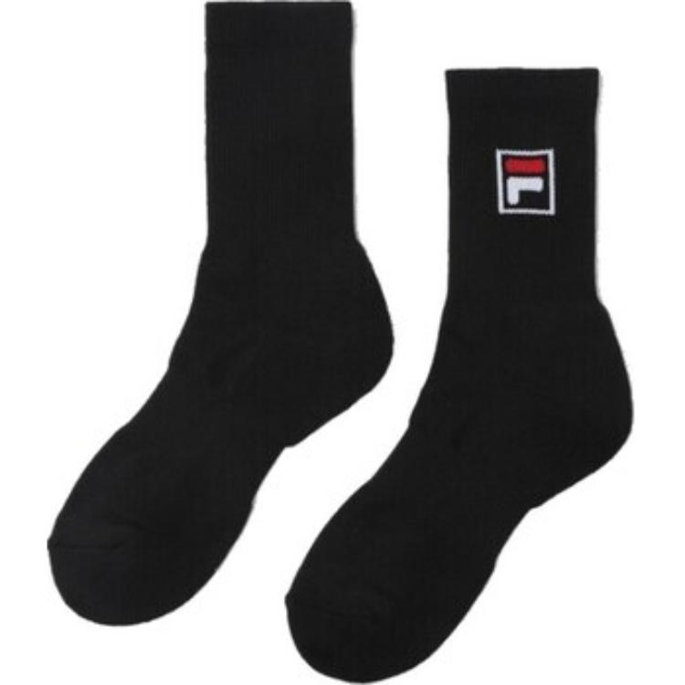 FILA Crew Socks Unisex 1 Pack Black