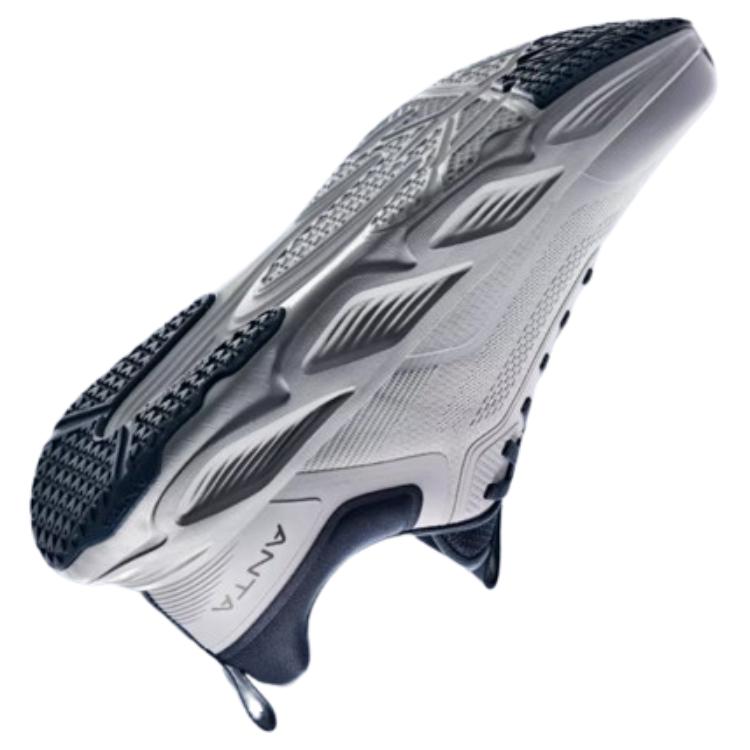 Anta Slip Resistant Abrasion Resistant Low top Running Shoes Men’s Gray Blue