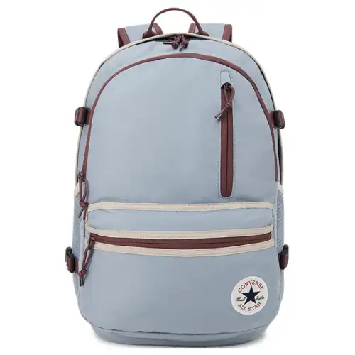 Converse STRAIGHT EDGE BACKPACK COLORBLOCK 2 Sports and leisure outdoor polyester (polyester fiber) backpack, same style for men and women, couple model, blue and brown