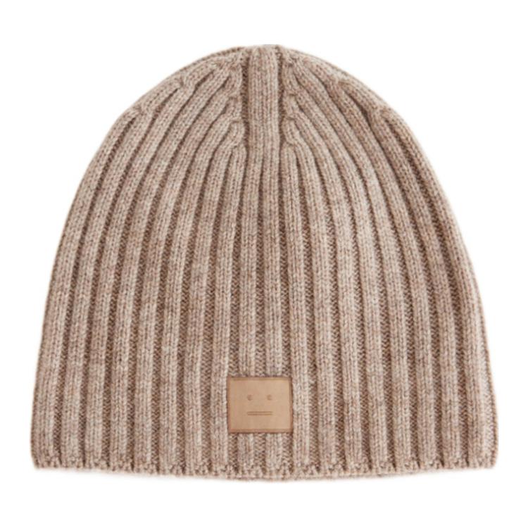 Шапка Acne Studios Wool (бежевая)