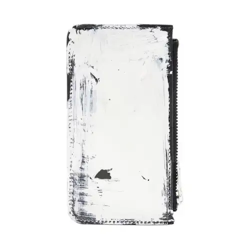 Maison Margiela Leather Card Holder, Wallet Unisex White
