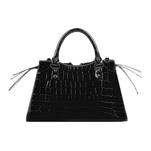 Balenciaga Neo Classic Cow Leather Clutch Handbag Small Women's Black