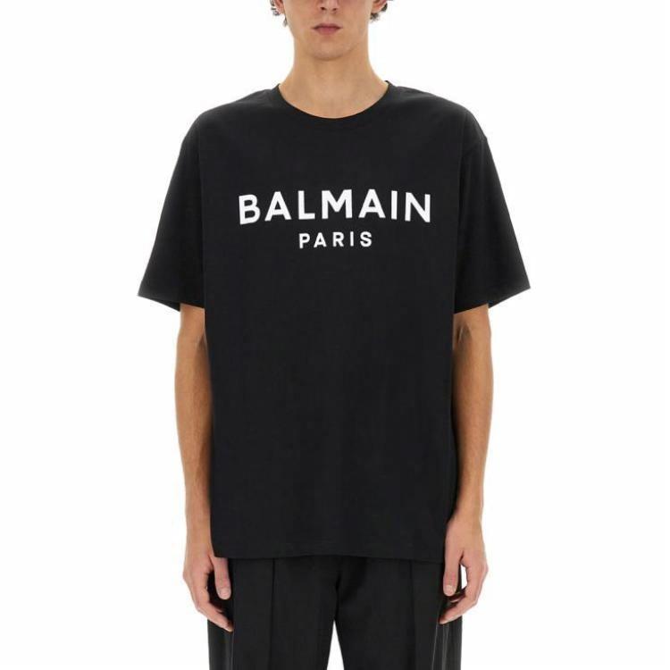 Мужская футболка BALMAIN T (черная) — фото 4