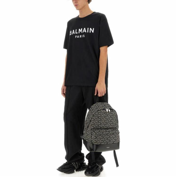 Мужская футболка BALMAIN T (черная) — фото 3