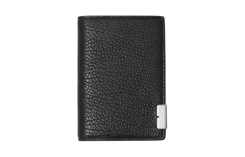 Burberry Calfskin Card Holder Men's Black