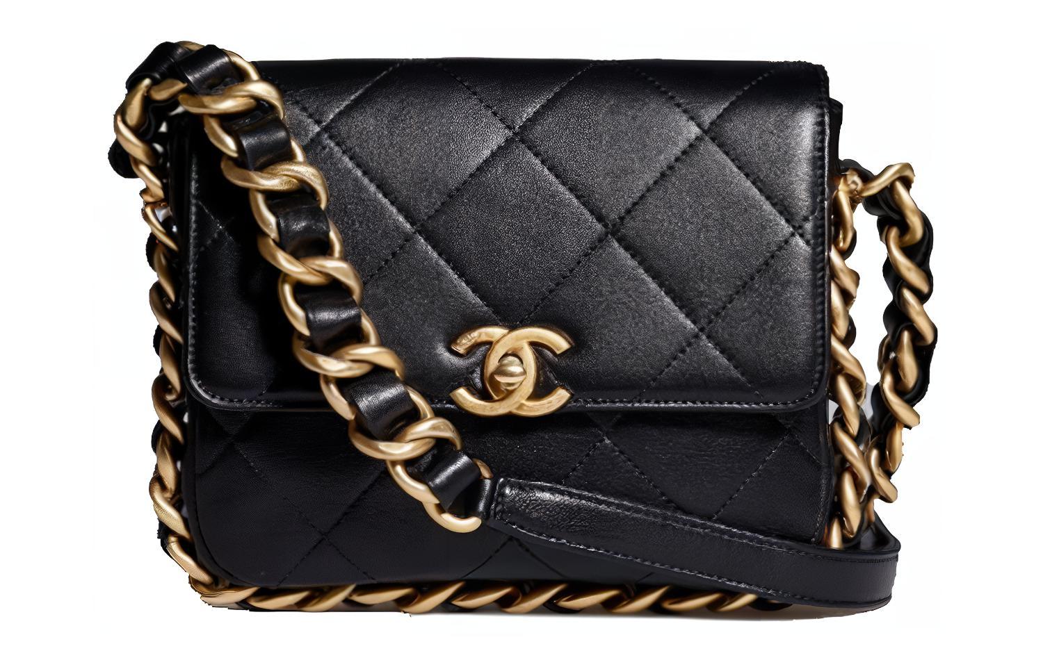 Женская сумка Chanel CHANEL 21K (черная)