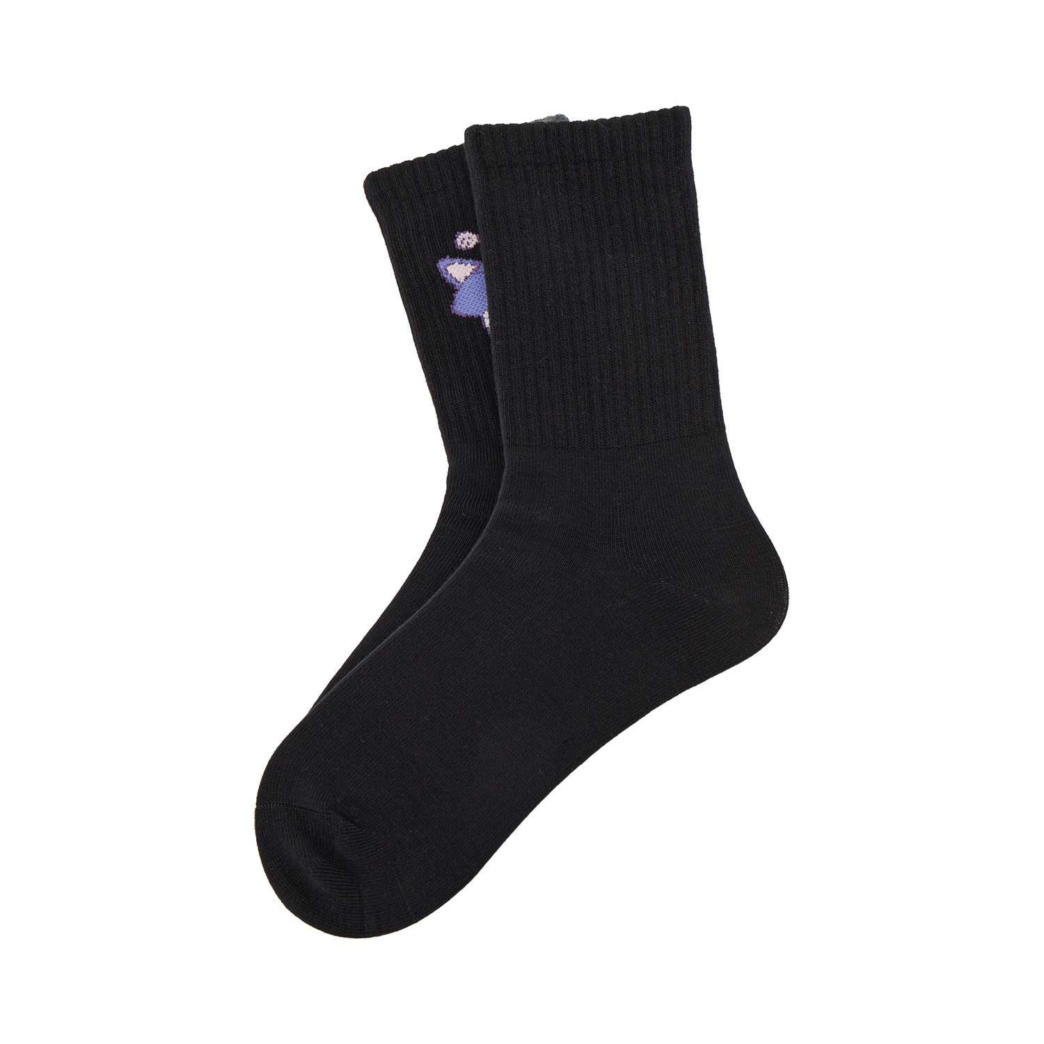 Li Ning Sports Life Collection Crew Socks Unisex 1 Pack Black