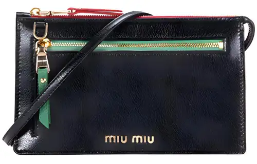 MIU MIU Calfskin Crossbody Bag, Shoulder Bag Mini Women's Black