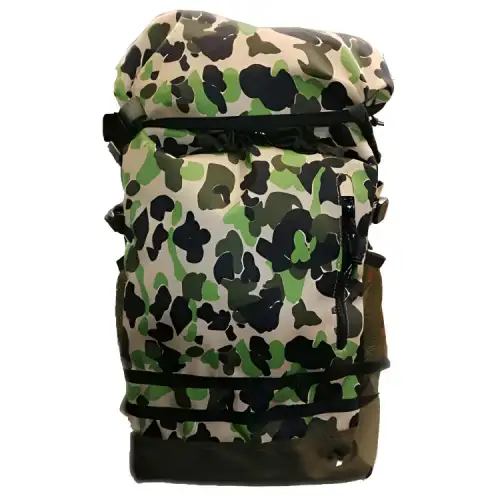 Converse Polyester Travel Bag Backpack Unisex Green Camouflage