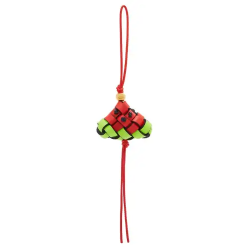 LOEWE Cow Leather Bag Accessory Women's Red & Acid Fruit Green