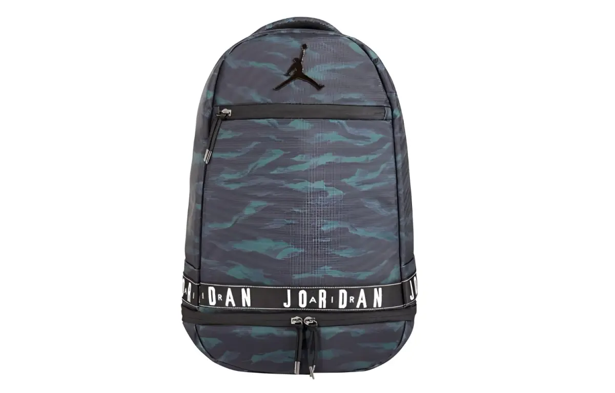 Jordan Polyester Backpack Unisex Black Green