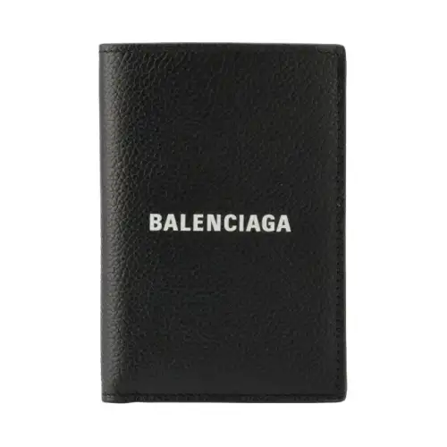 Balenciaga Cow Leather Wallet Men's Black