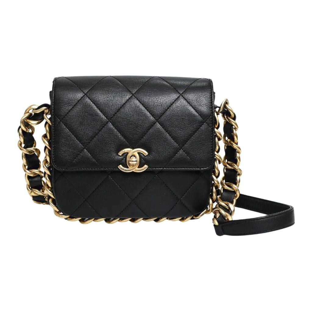 Женская сумка Chanel 21K (черная) — фото 2