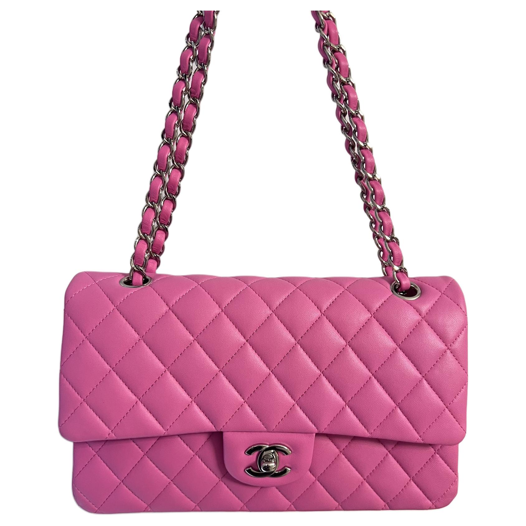 Женская сумка Chanel Classic Flap CF21K (розовый) — фото 2