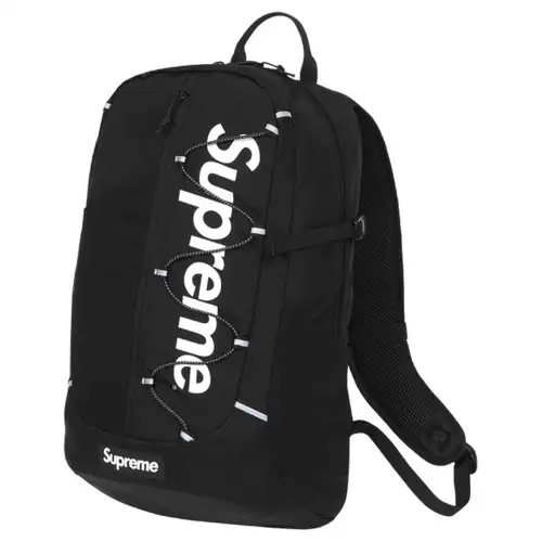Supreme SS17 Fabric Backpack Unisex Black
